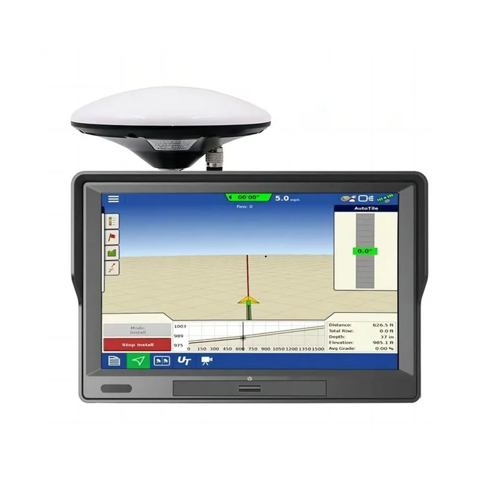 9 Inch GPS Navigator - Farm Tractor Navigator - WiFi Connection Premium Precision Positioning Waterproof - Easy Screen Read Touch Screen - Suitable for Farming, Sowing