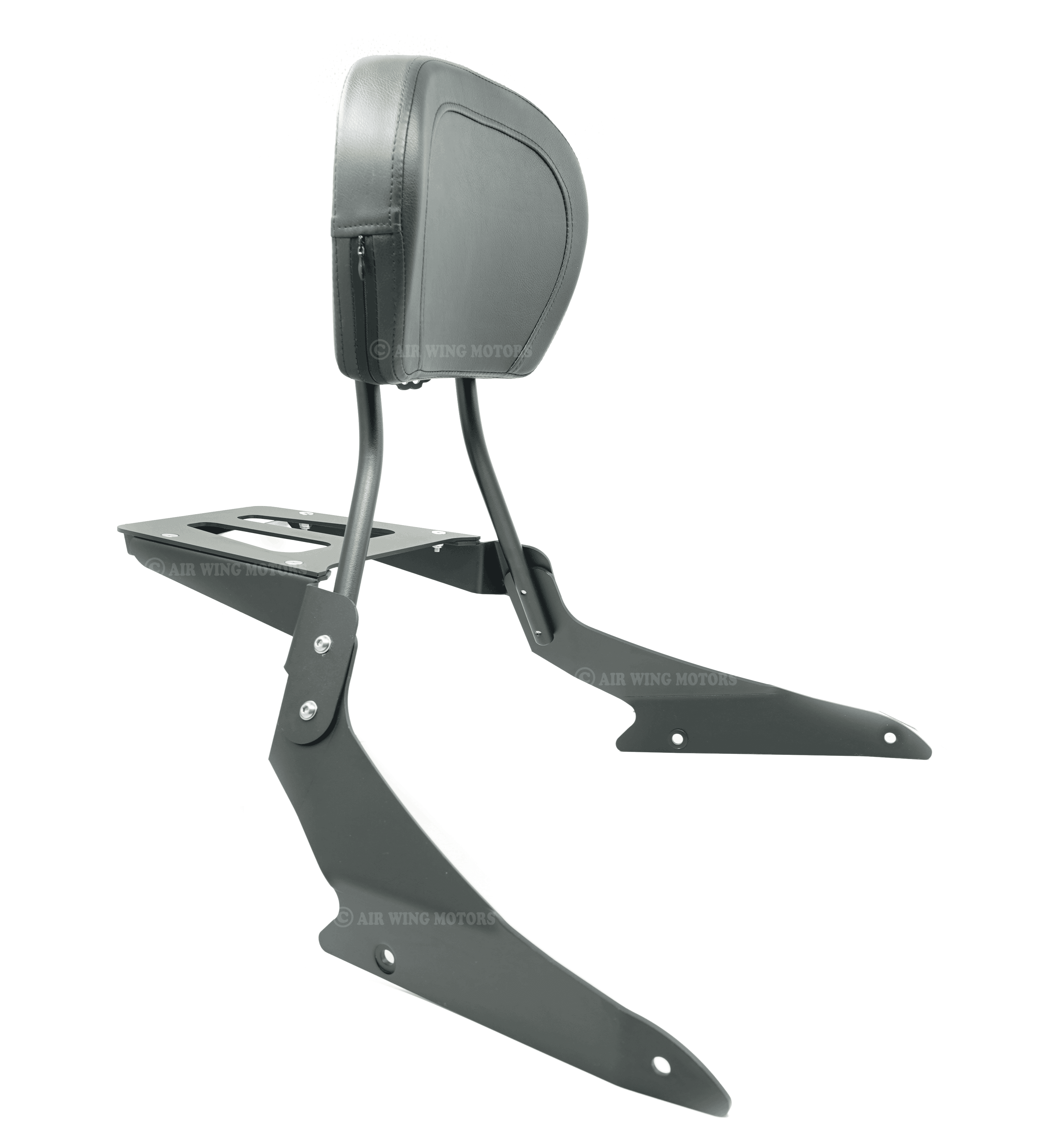 Sissy Bar Upright for Suzuki Boulevard M109 M109R Matte Black with Backrest and Luggage Rack and Reflector