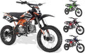 HHH Upgraded 125cc Dirtbike Pitbike Youth Adults RFZ Manual 4 Speed Dirtbike DB37 125 Dirtbike 17/14 Tires Apollo AGB37 ( choose your color )