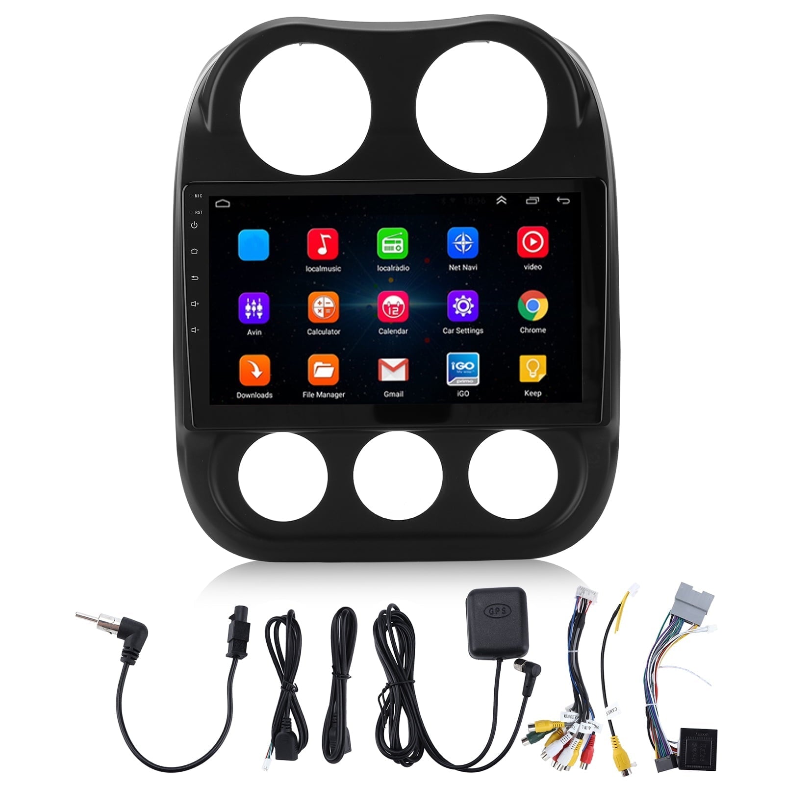 10in Wifi GPS Navigation MP5 FM Radio 16GB+1GB Bluetooth for Android 10.1 Replacement for Patriot Compass 20102017