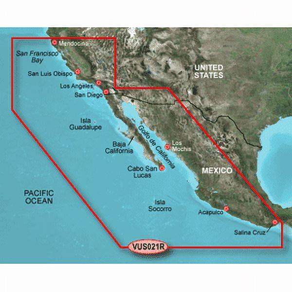 Garmin BlueChart? g3 Vision? HD - VUS021R - California-Mexico - microSD?/SD?