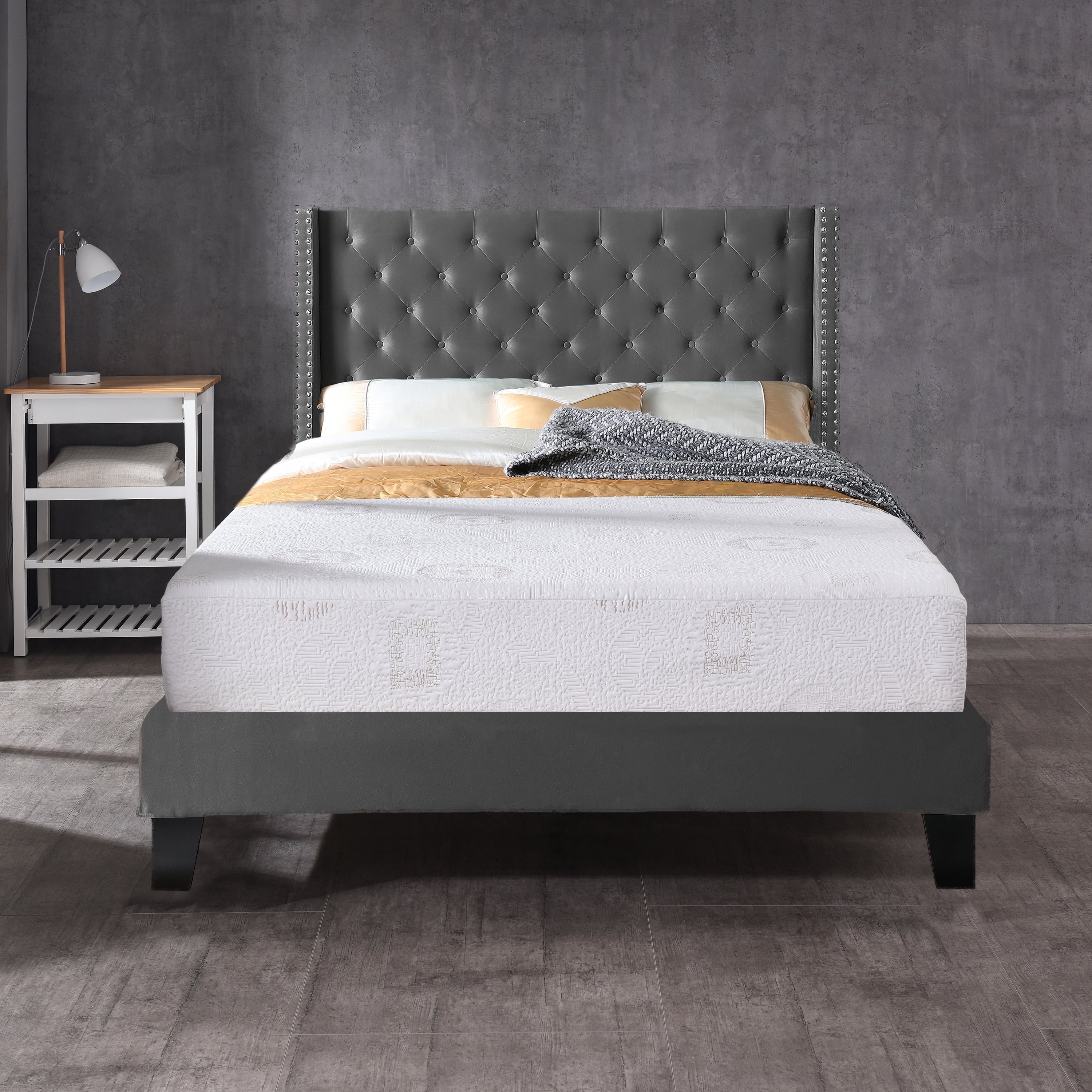AC Pacific Herbalfusion 8 Green Tea Memory Foam Mattress, Queen
