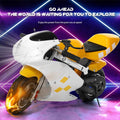 Andvari 49cc Pocket Bike, Strong Power Dual Headlights, Mini Motorcycle for Kids, 2 Stroke Gas Racing Motorbike, Dual Brake
