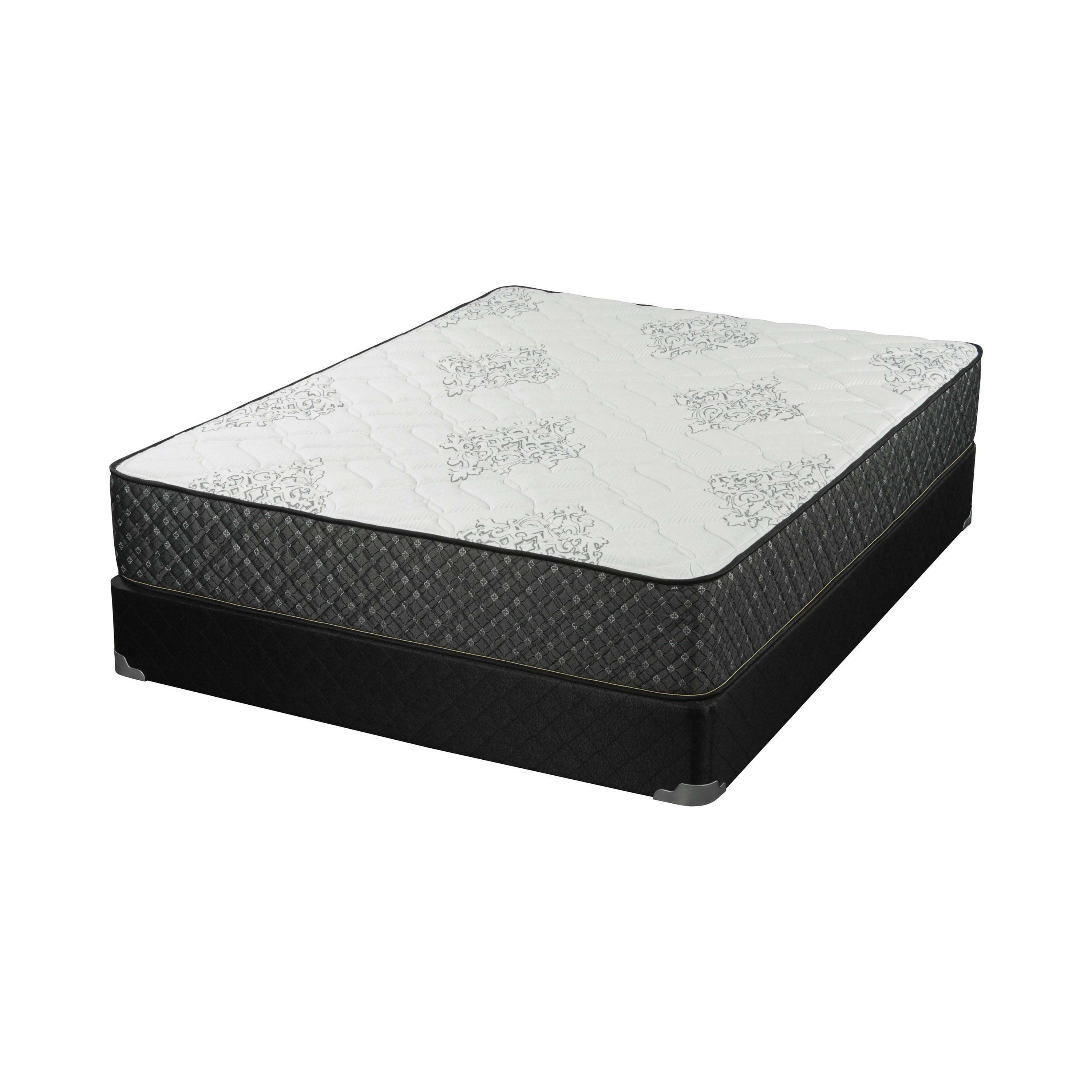 Aspen 12.25 Twin Mattress White and Black