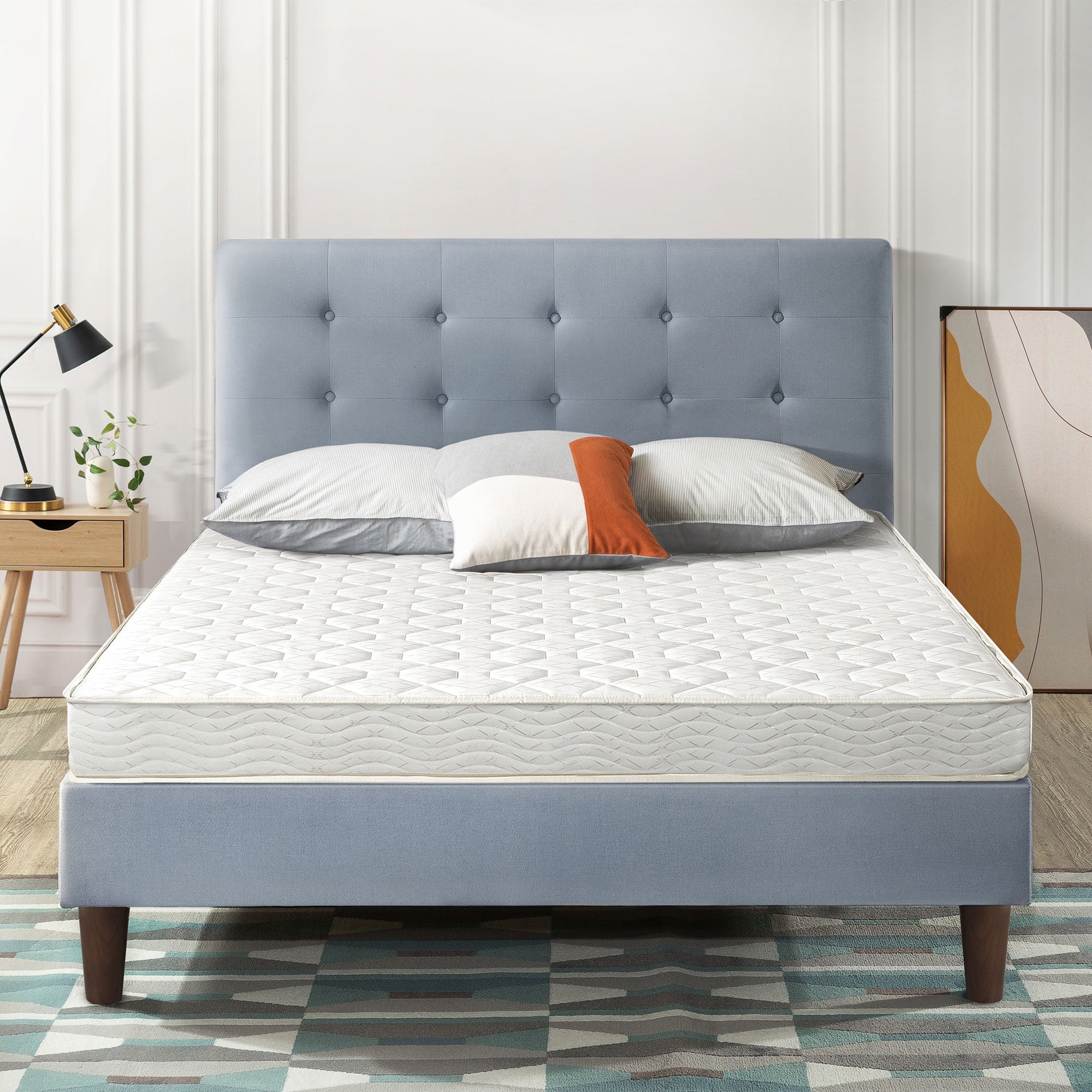 Best Price Mattress 6 Tight Top Bonnell Spring Mattress, Full
