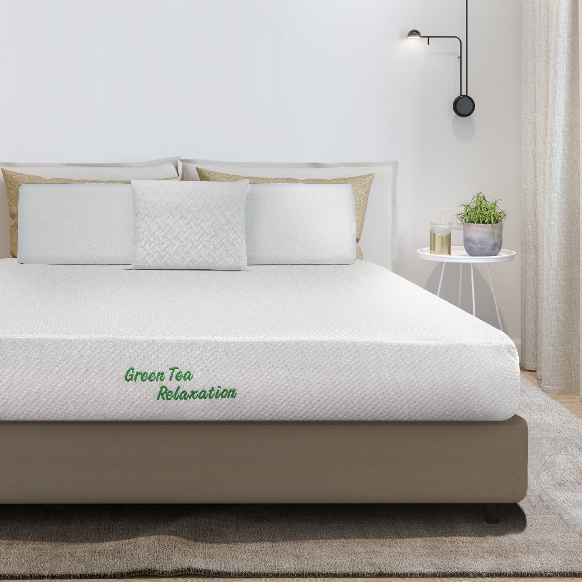 BioPEDIC 8-Inch Twin Size Mattress, iCOOL Tech and Cooling Gel infused Medium Plush Memory Foam Mattress, CertiPUR-US Certified, Bed-in-a-box, Fiber Glass Free , White, Twin Size (75 Optics x 39 Sight x 8 H)