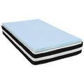 BizChair Capri Comfortable Sleep Twin 10 Inch CertiPUR-US Certified Foam Pocket Spring Mattress & 3 inch Gel Memory Foam Topper Bundle