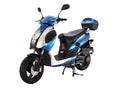 Blue-Taotao Power-Max 150CC (PMX150) Scooter Comes With Free Matching Trunk
