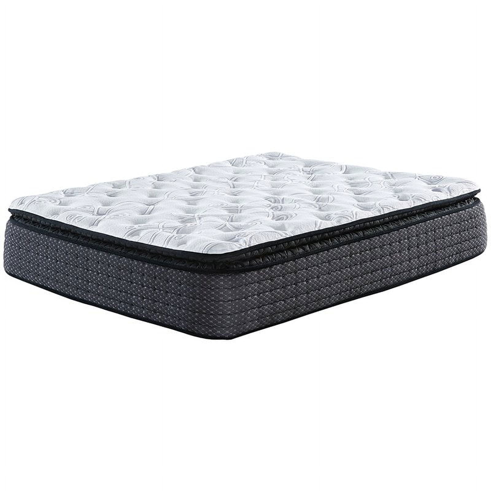Bowery Hill 13 Twin Plush Pillow Top Memory Foam Mattress in White