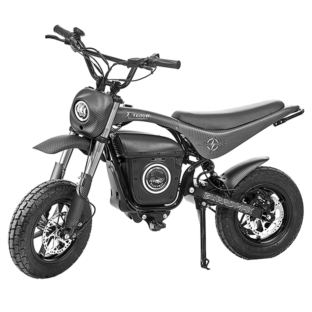 Burromax TT1600R, 1600w 52v Lithium Ion, 4 Speeds, 32 mph, up Screen 350lb Rider, Electric Mini Bike