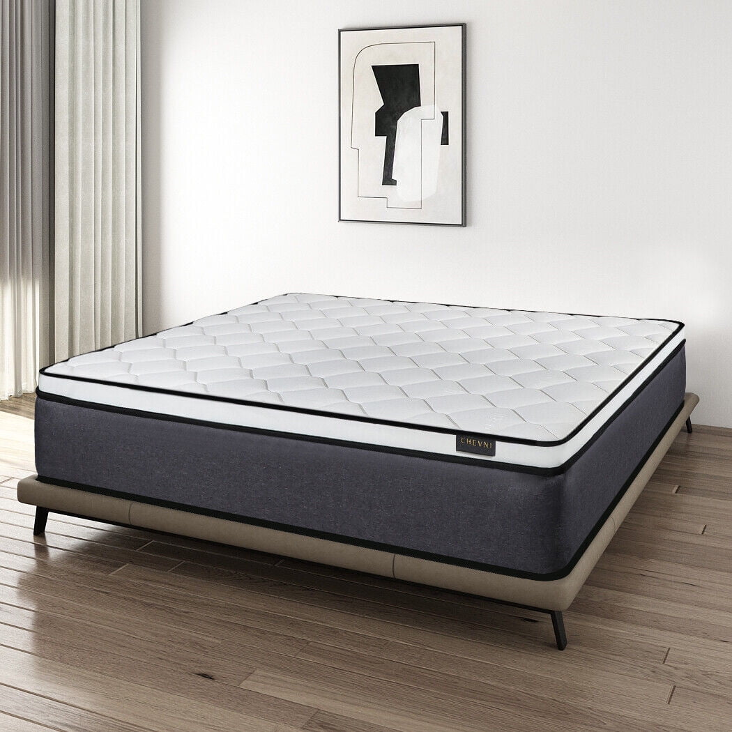 CHEVNI 14 inch Queen Mattress,Hybrid Mattress in Recorder Box,Medium Firm