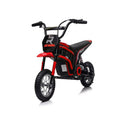 CIPACHO 24V Kids Ride Screen Electric Motocross Motorcycle Dirt Bike, Dual Suspension, Hand-Operated Dual Brakes, Twist Grip Throttle, Authentic Motocross Bike, Speeds up Screen 14.29MPH, Red