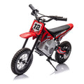 CIPACHO 36V Electric Dirt Bike, 350W XXXL Electric Motorcycle for Kids 8+, Stepless Variable Speed Drive, Steady Acceleration, Horn, Power Display, Rate Display, Red