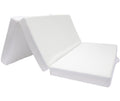 Cheer Collection Tri-fold 4 Folding Mattress with 1 Gel Infused Memory Foam - 78 x 58 (Queen)
