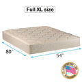 Comfort Classic Gentle Firm Full XL Mattress Only with Mattress Cover Protector Included - Fully Assembled, Orthopedic, Good for your back, Long Lasting and 1 Sided by Dream Solutions USA