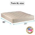 Comfort Classic Gentle Firm (Twin XL 39 x80 x9 ) Mattress Only - Fully Assembled, Orthopedic, Good for your back, Superior Grade - Long Lasting and 1 Sided - By Dream Solutions USA