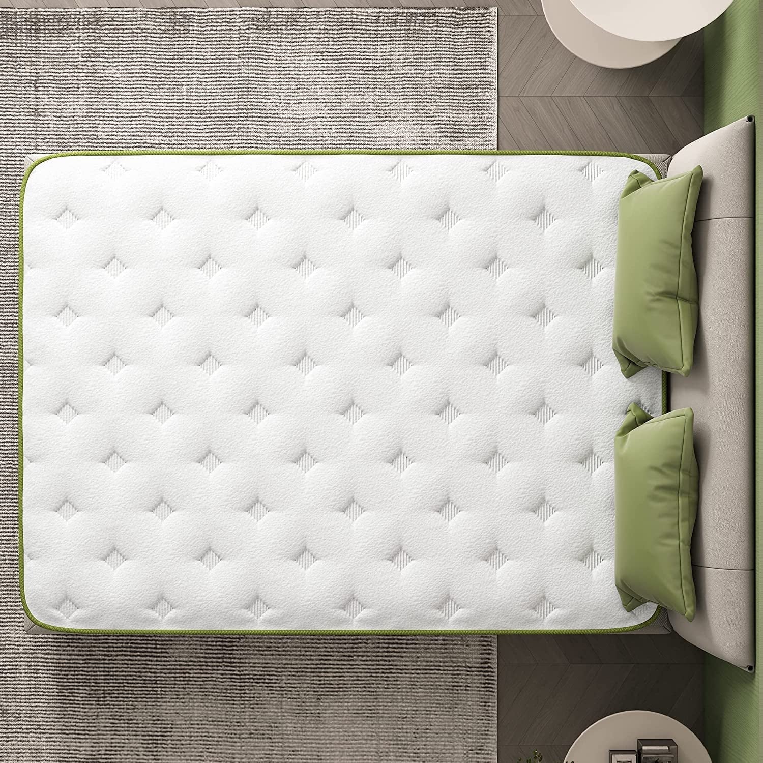 Crystli 8 Full Memory Foam Mattress Hybrid Bed Mattress with Wrapped Innersprings Medium Firm Bed-in-a-Box Pressure Relieving Supportive CertiPUR-US Certified Full Mattress