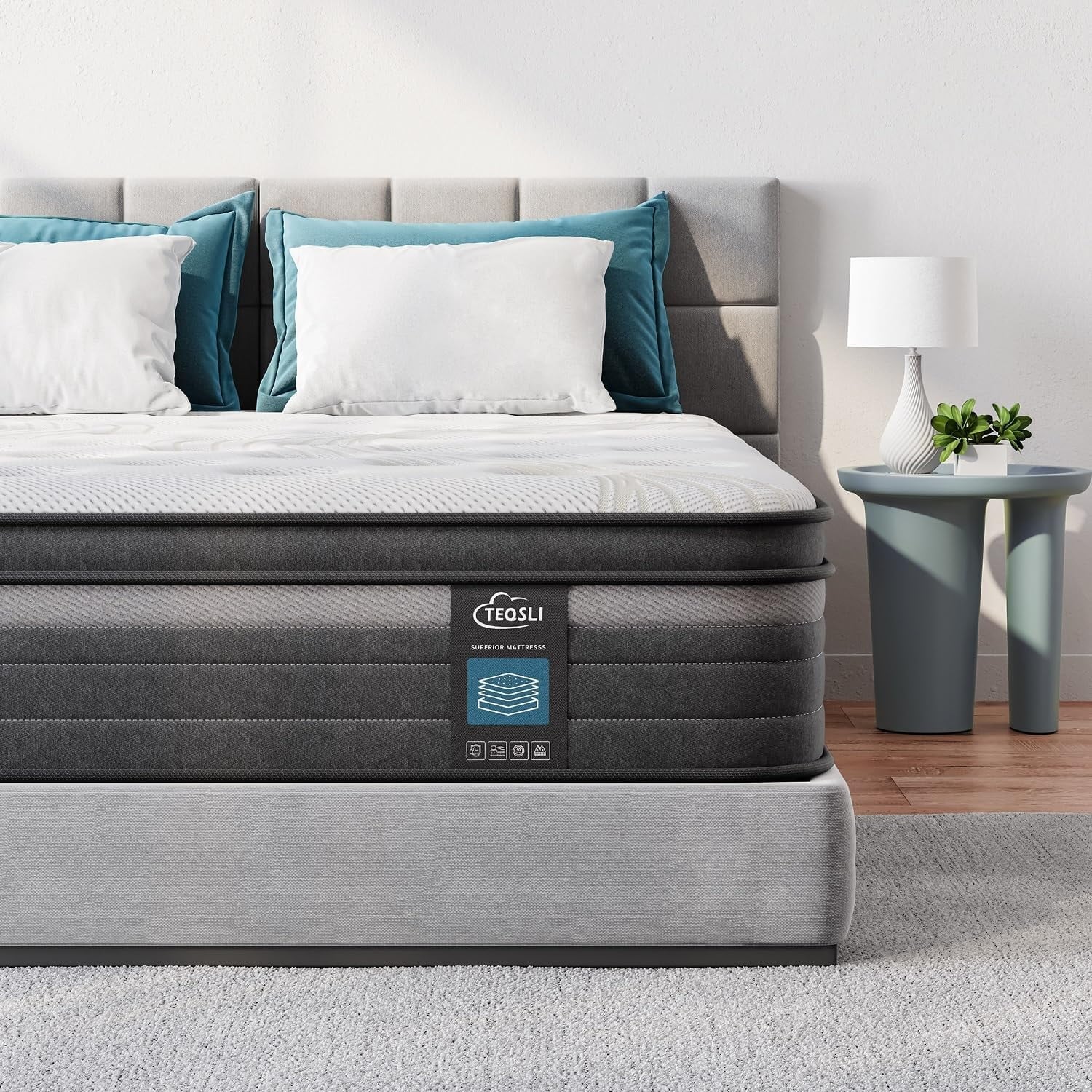 DALEI Full Mattress - 12 Inch Gel Memory Foam Hybrid Mattress in Lens Box for Pressure Relief and Cooling Sleep - Medium Firm Pocket Innerspring Mattress - CertiPUR-US Certified - 10-Year Support