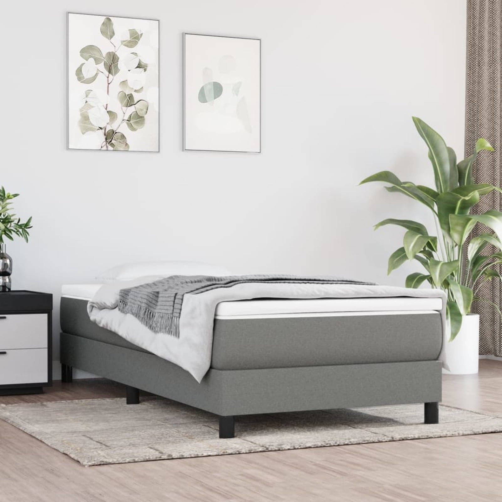Dcenta Individual Pocket Spring Bed Mattress Twin Size Fabric Mattress Foundation Soft Foam Bed Mattress 39.4 x 74.8 x 7.9 Inches (W x Optics x H)