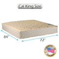 Dream Sleep Chiro Premier Gentle Firm Cali King 2-Sided Mattress Only with Mattress Protector Included (Beige) - Orthopedic, Innerspring coils, Long Lasting Comfort by Dream Solutions USA