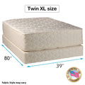 Dream Sleep Highlight Luxury Firm Twin XL Size Mattress & Box Spring Set - Fully Assembled, Spine Support, Innerspring Coils, Premium Edge Guards, Longlasting Comfort By Dream Solutions USA