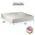Dream Sleep Legacy 2-Sided Mattress Only with Mattress Protector Included - Orthopedic, Innerspring coils, Long Lasting Comfort by Dream Solutions USA (King 76 x80 x8 )