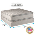 Dream Sleep Princess Gentle Plush Full 2-Sided Pillowtop Mattress Set with Mattress Cover Protector - Sleep System with Enhanced Cushion Support, Orthopedic, Longlasting by Dream Solutions USA
