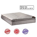 Dream Sleep Spinal Plush (Eurotop) Queen 60 x80 x12 Mattress Only - Sleep System with Enhanced Cushion Support, Innerspring Coils by Dream Solutions USA