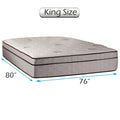Dream Solutions USA Fifth Ave Extra Soft Foam Eurotop (PillowTop) Mattress Only (King 76 x80 x13 ) - Therapeutic Technology, Orthopedic Support, Standard Sleep System