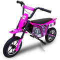 Electric Dirt Bike for Kids and Teens - 24V Ride Screen Toy Motorcycle in Red/Blue