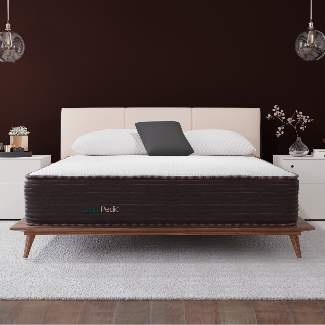 Ergo-Pedic CopperCloud Hybrid 10¡± Queen Cooling Medium Hybrid Mattress, CertiPUR-US Certified
