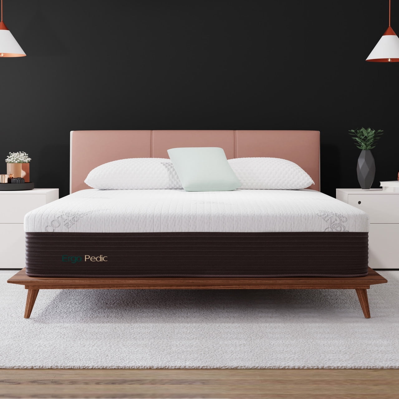 Ergo-Pedic CopperCloud Original 12¡± Queen Cooling Medium Memory Foam Mattress, CertiPUR-US Certified