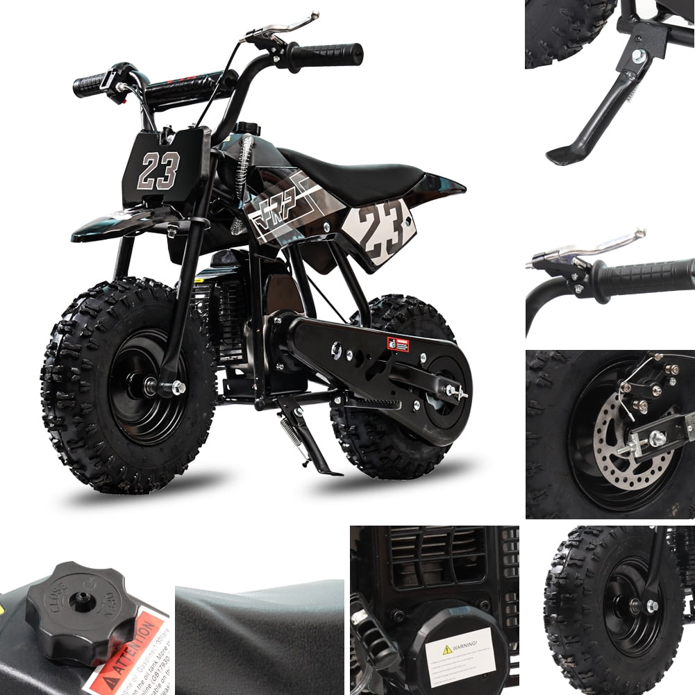 FRP DB002 Kid Dirt Bike, Mini Kid Dirt Bikes W/ EPA Approved Engine for Kids Over Age 8, Upgrade Tires for Kid Dirt Bike Speed Up 20 Mph Weight Support 165 LB, Black