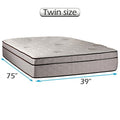 Fifth Ave Plush Extra Soft Foam Encased Eurotop (Pillow Top) Mattress Only (Twin 39 x75 x13 ) Sleep System with Enhanced Cushion, Support, Plush Knit Cover, Orthopedic by Dream Solutions USA
