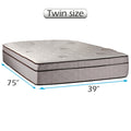 Fifth Ave Plush Extra Soft Mattress Only with Mattress Protector Included - Fully Assembled, Orthopedic, Longlasting, Plush Knit Cover by Dream Solutions USA (Twin 39 x75 x13 )