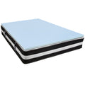 Flash Furniture Capri Comfortable Sleep Queen 12 Inch CertiPUR-US Certified Foam Pocket Spring Mattress & 2 inch Gel Memory Foam Topper Bundle