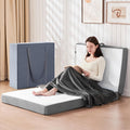 Foldable Mattress, 4 Inch Folding Mattress with Soft Blanket, Tri-Fold Memory Foam Mattress withCover,Fold up Mattress for Floor for Yoga and Sofa Bed, Twin 75 x38 x4