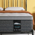 Full Size Hybrid Mattress, Serweet 10 inch Hybrid Mattress Full with Fiberglass Free, Memory Foam, Breathable Euro Pillow Top Mattress for Cooler Sleep Supportive & Pressure Relief, Medium Firm