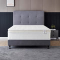 Full Size Mattress - 16 Inch Cool Memory Foam & Pocket Spring Hybrid Mattress - Euro Top - Medium Firm - Oliver & Smith