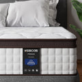 Full Size Mattress, Kescas 10 Inch Hybrid Memory Foam Full Mattress in Lens Box, Medium Firm Mattress for Cooler Sleep Supportive & Pressure Relief, Made in North America