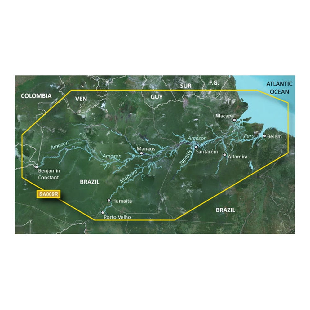 Garmin BlueChart? g3 HD - HXSA009R - Amazon River - microSD?/SD? | Bundle of 2