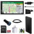 Garmin Dezl OTR610 GPS Truck Navigator 6 Dispaly-Custom Truck Routing, High-Resolution Birdseye Satellite Imagery, Commercial GPS Navigation For Semi Trucker Drivers Bundle With 32GB SD Card and more