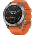 Garmin f¨¥nix? 6 - Pro and Sapphire Editions - Titanium with Ember Orange Band