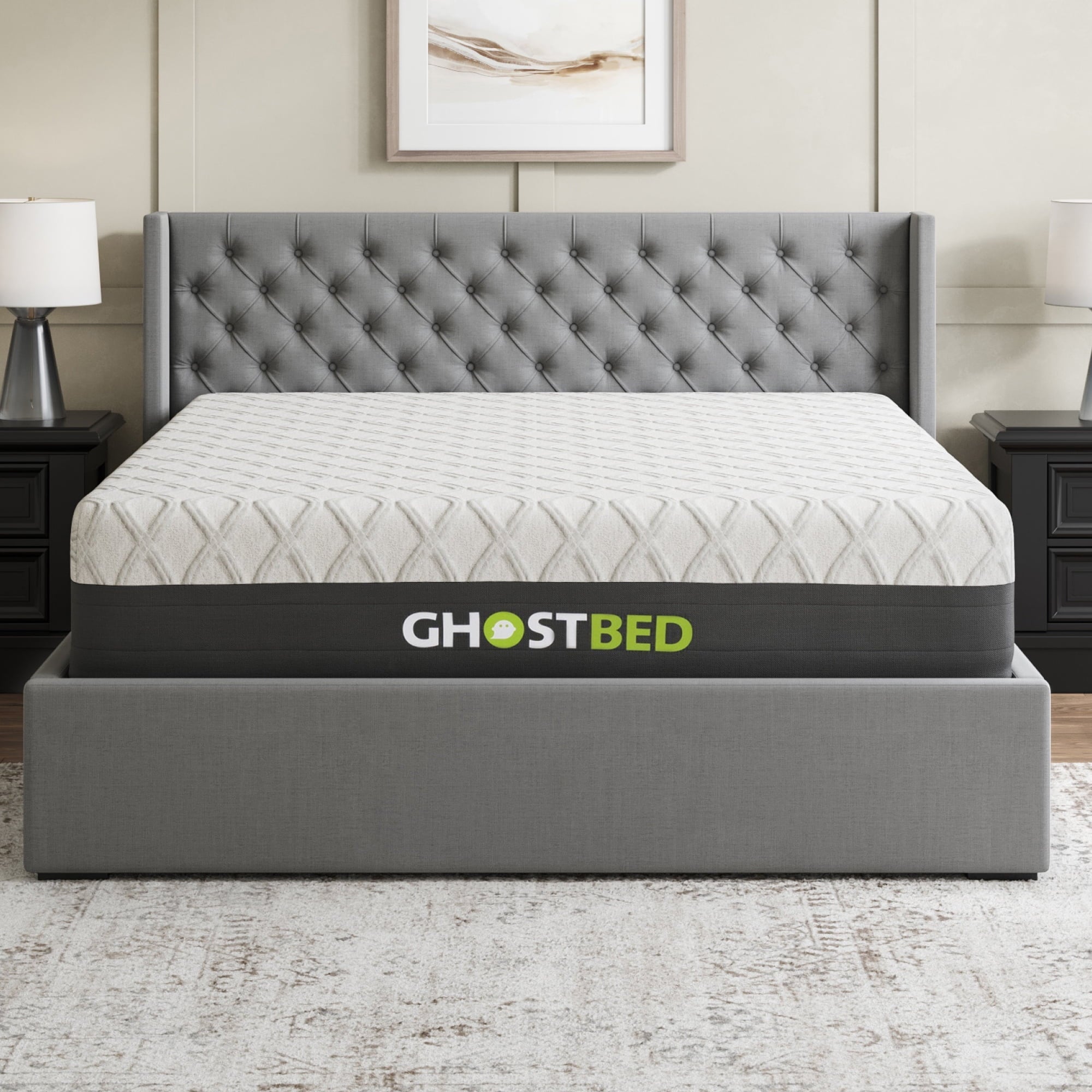 GhostBed 14¡± Twin XL Mattress, Cool Gel Memory Foam Mattress, Medium Firm