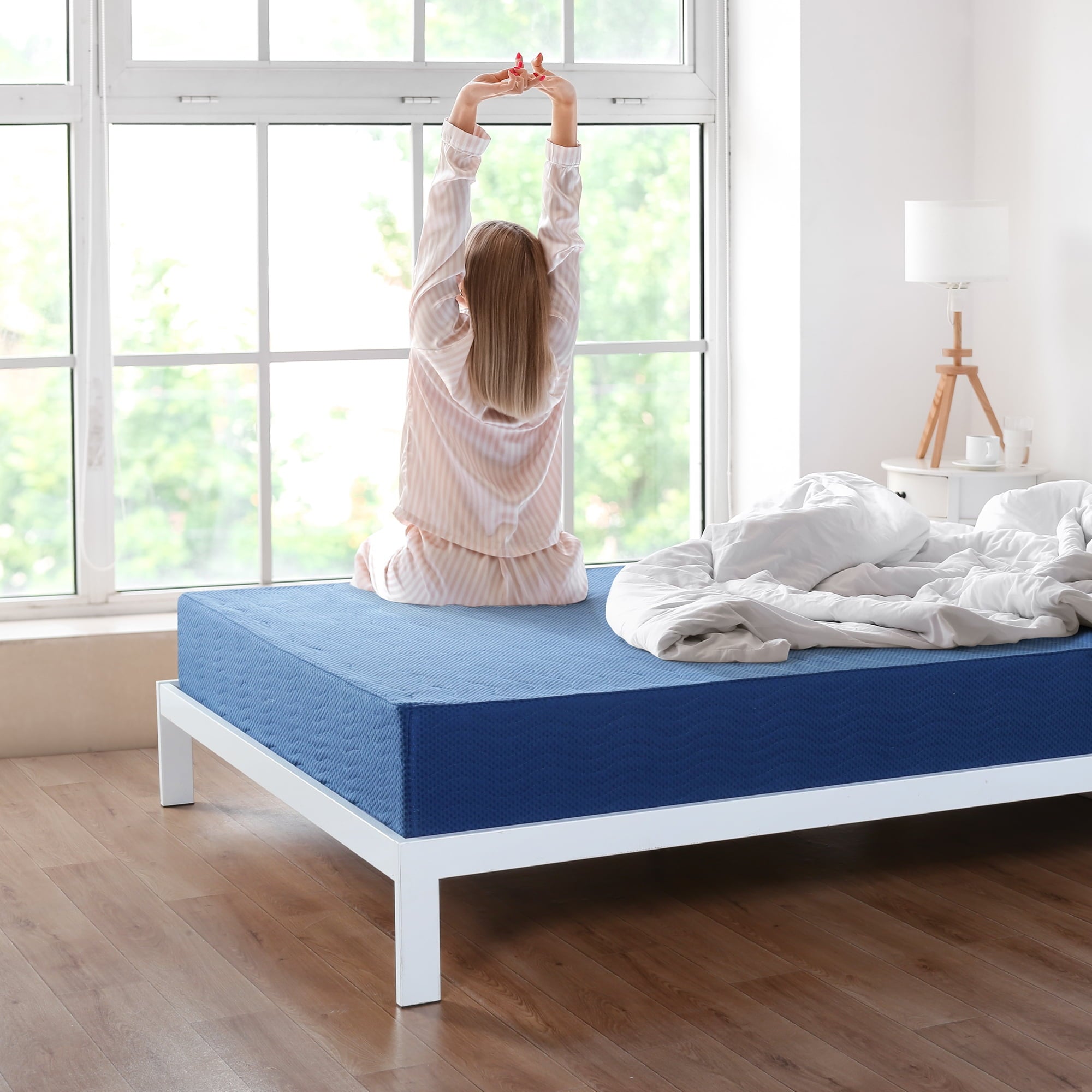 GrandRest 10'' Adult PureComfort Gel Memory Foam Mattress, Mattress, Queen