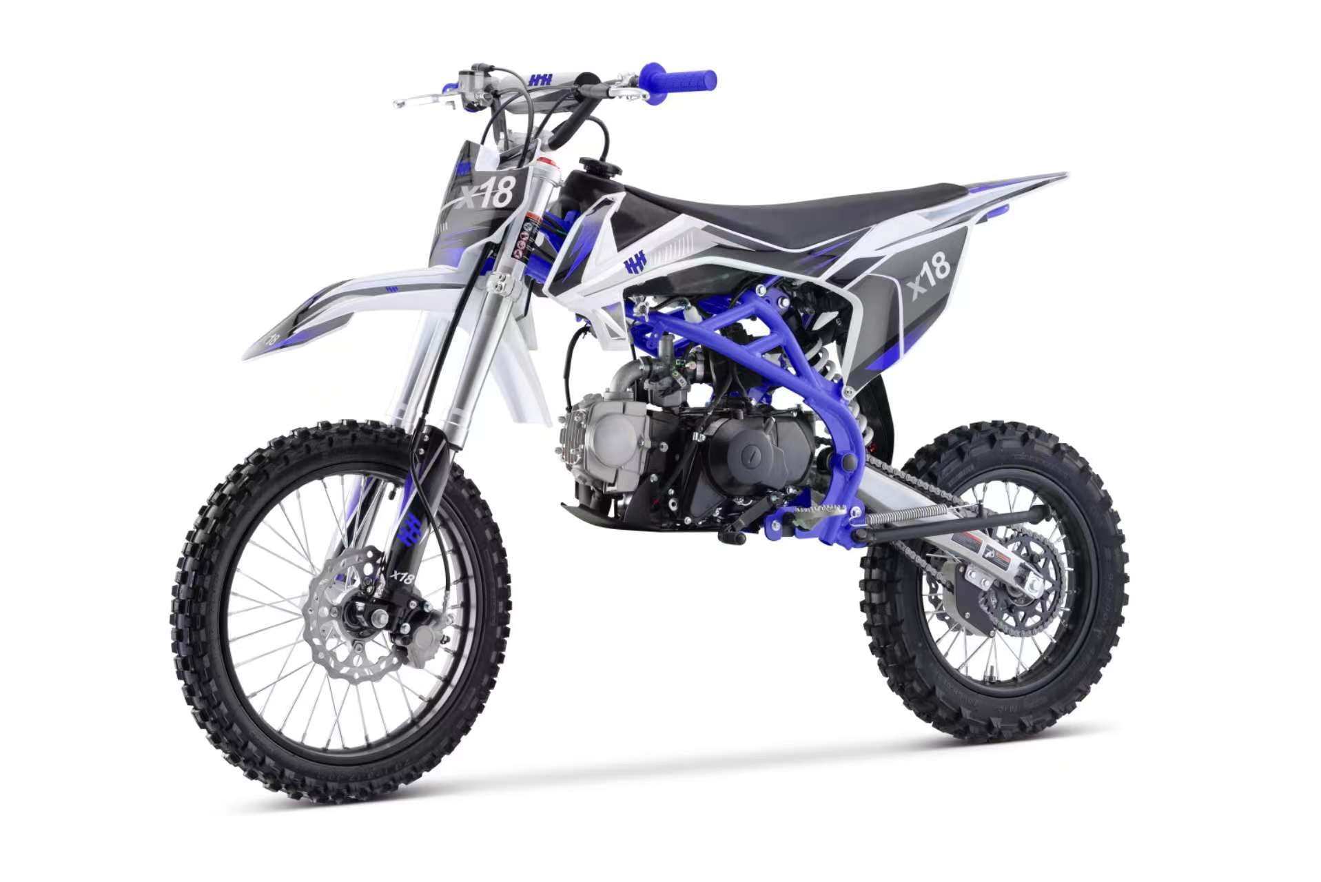HHH X18 125cc 4-Stroke ?Gas Powered Dirt Bike-Blue