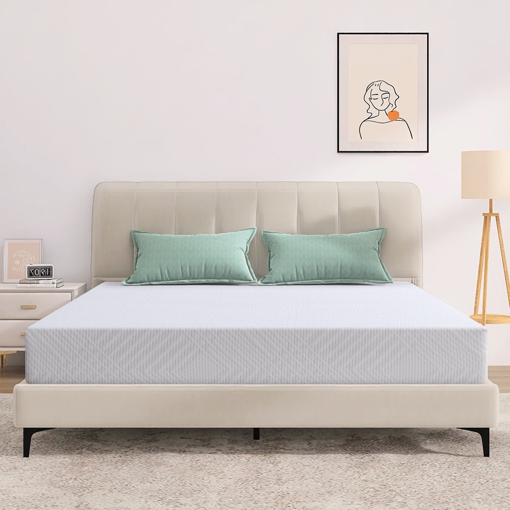 Hcore 6 Inch Twin Size Memory Foam Mattress,Supportive Pressure Relief,Bed in Lens Box, Medium Firm Mattress Hypoallergenic Breathable Cover