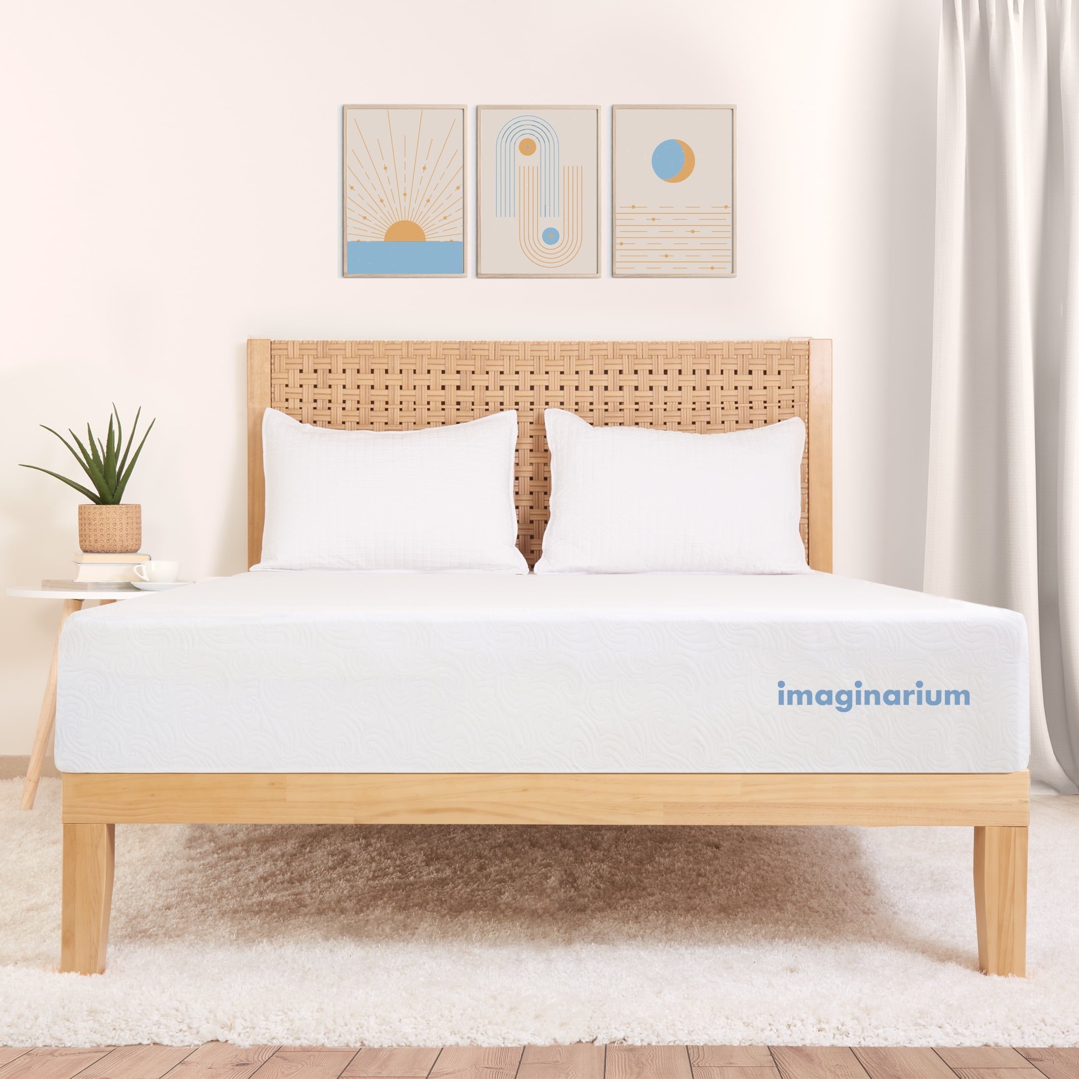 Imaginarium 10 Hybrid of Memory Foam and Coils Mattress with Antimicrobial Treated Cover, King