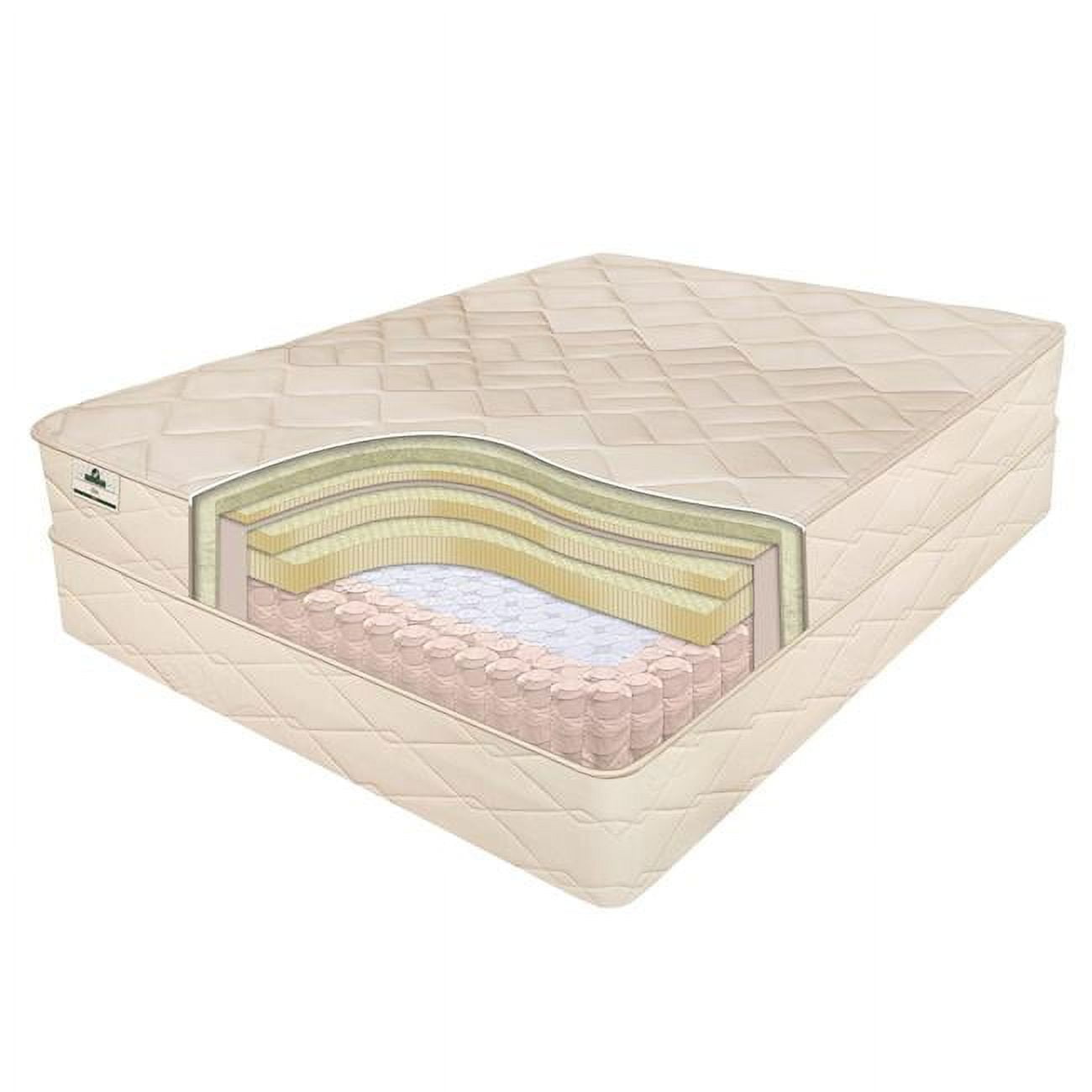 Innomax 2-64-EL-9 12 in. Elite Natural Latex & Pocketed Coil Mattress, Twin Size