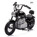 JIMUPARK 24V Electric Dirt Bike, Boys & Girls Ride Screen Electric Motocross Off-Road Bike w/Twist Grip Throttle, 250W Chain-Driven Motor, Speed up Screen 10MPH, Motorcycle for Kids 8-12, Black
